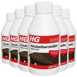 6x HG Meubelhersteller Donker Hout 250 ml