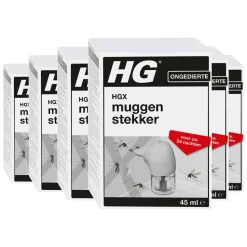 6x HG X Muggenstekker
