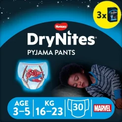 3x Huggies DryNites Absorberende Luierbroekjes Jongens 3-5 jaar 10 stuks