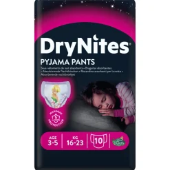 3x Huggies DryNites Absorberende Luierbroekjes Meisjes 3-5 jaar 10 stuks