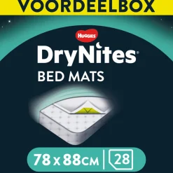 4x Huggies DryNites Bed Matrasbeschermers 7 stuks