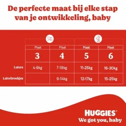 3x Huggies Little Movers Luiers Maat 4 (7 - 18 kg) 50 stuks