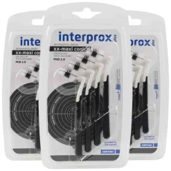 3x Interprox Ragers Plus XX-Maxi Conical Zwart PHD 2.9 4 stuks