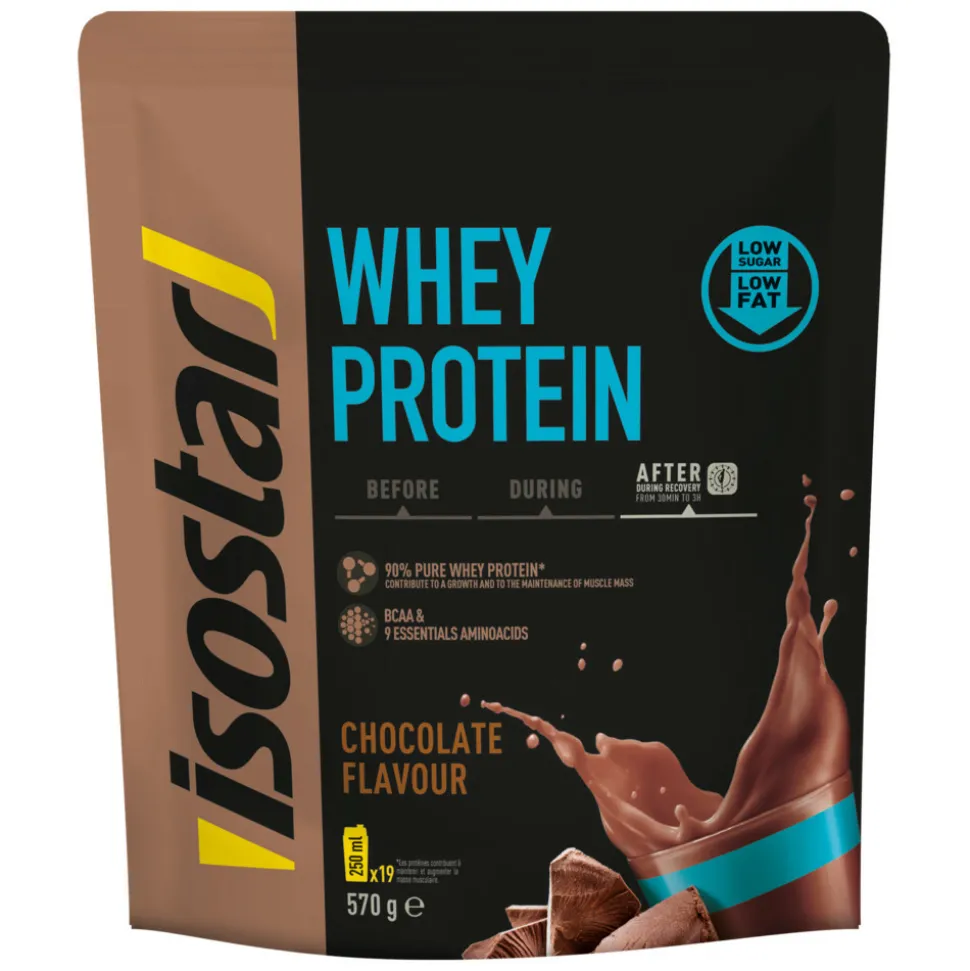 3x Isostar Whey Protein Chocolade 570 gr