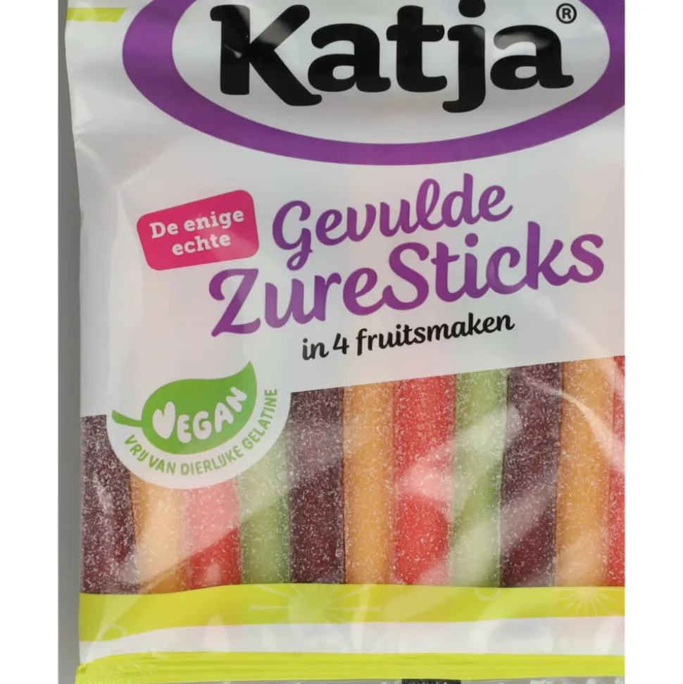 3x Katja Gevulde Zure Stick mix 125 gr