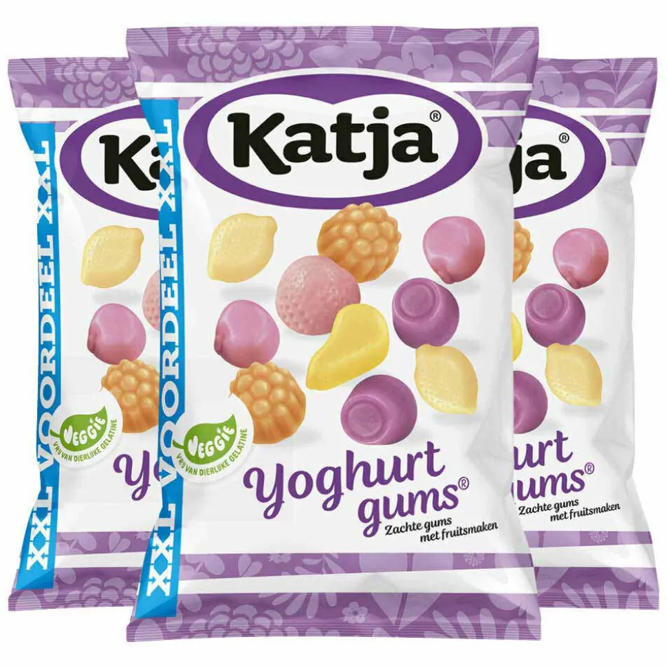 3x Katja Yoghurtgums XXL 410 gr