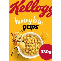 4x Kellogg's Honey Pops Ontbijtgranen 330 gr