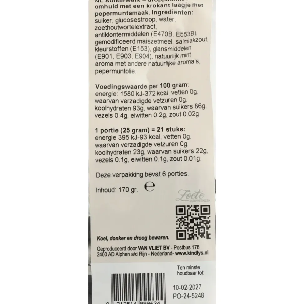 7x Kindly's Zwart Wit Dragees 200 gr