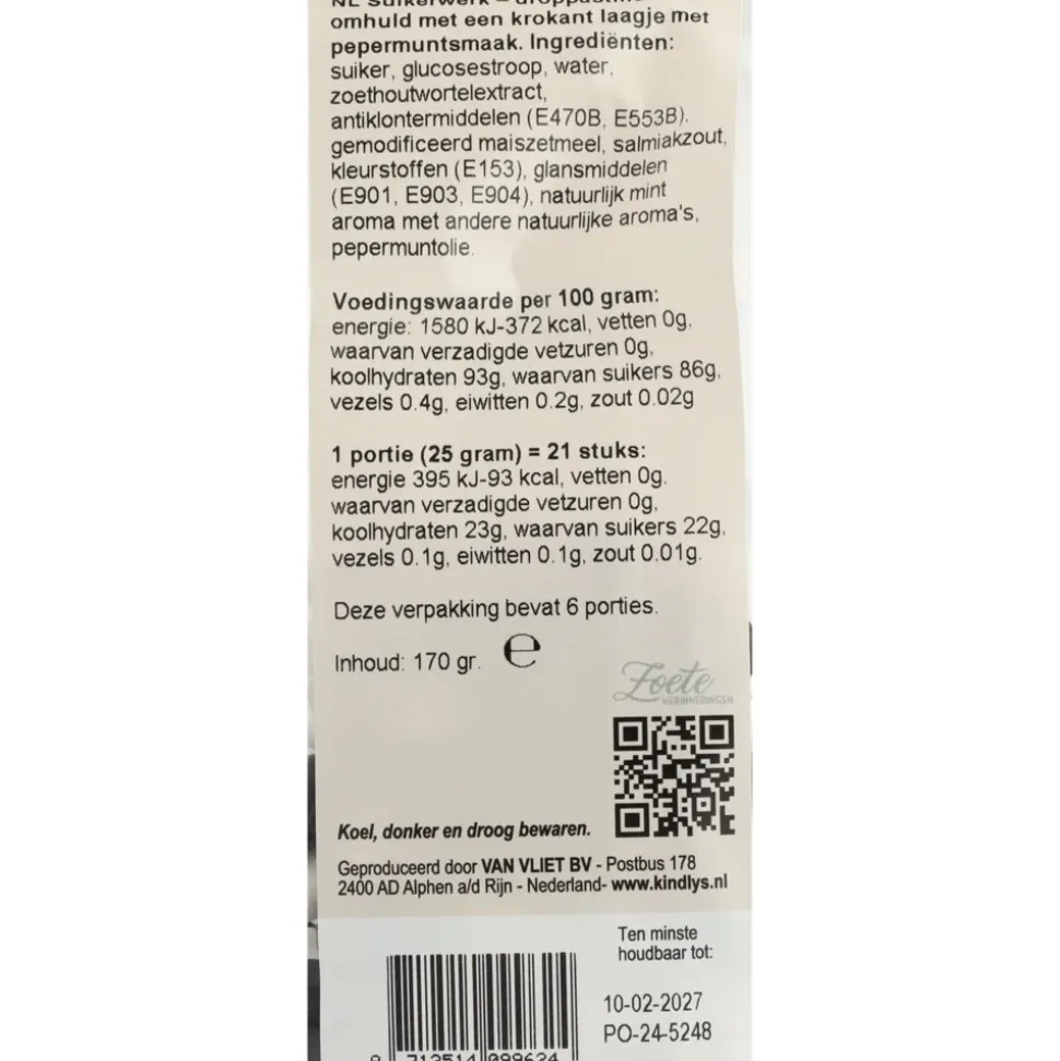 7x Kindly's Zwart Wit Dragees 200 gr