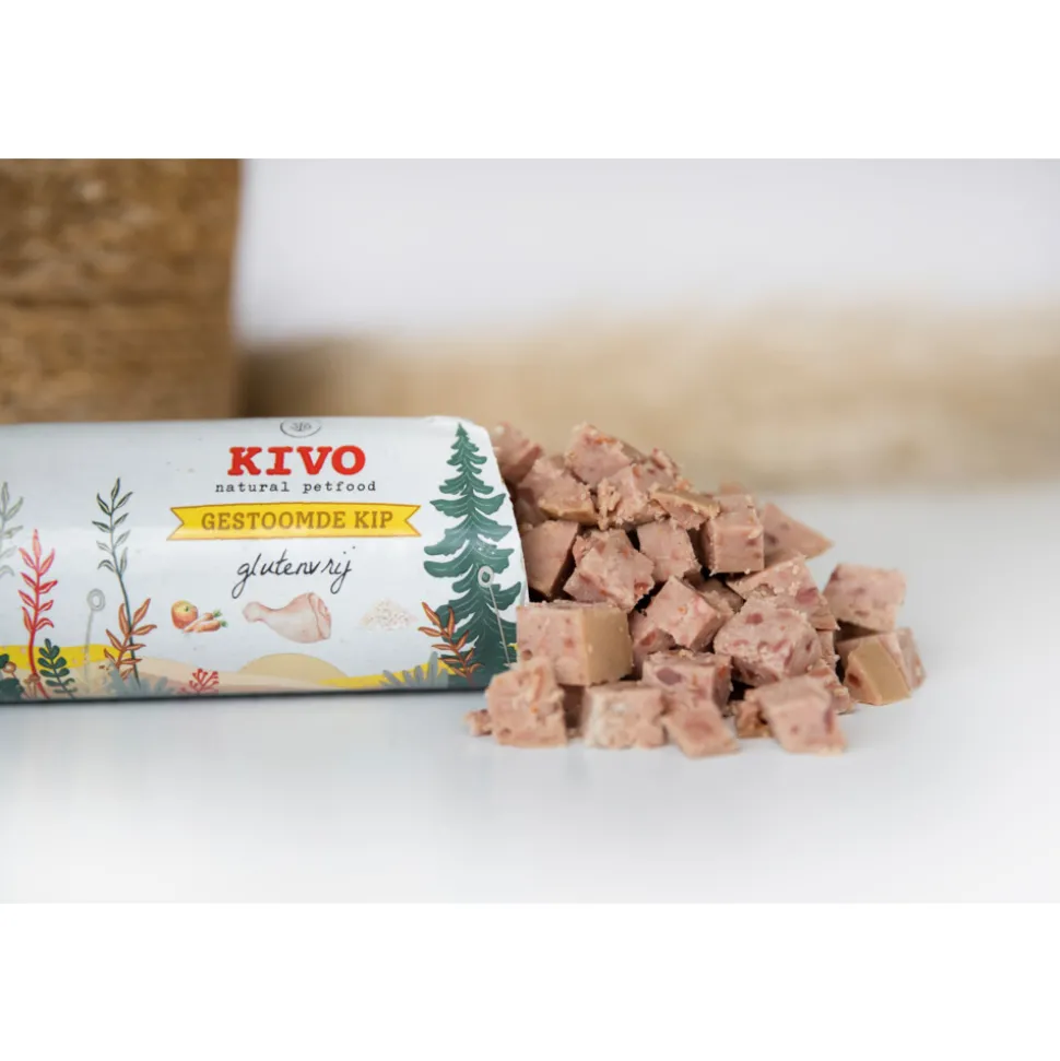12x Kivo Gestoomde Kip 600 gr