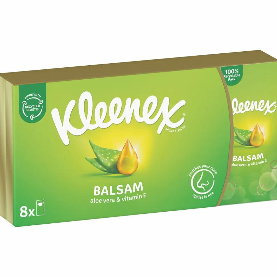 10x Kleenex Balsam Tissues 8 stuks