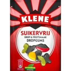 3x Klene Dropgums Suikervrij 105 gr