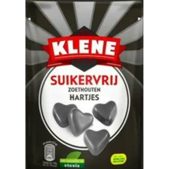 12x Klene Zoethout Hartjes Suikervrij 105 gr