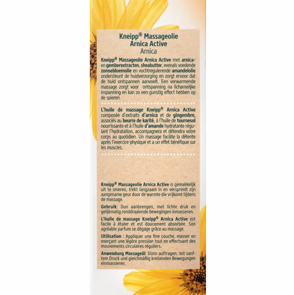 6x Kneipp Massageolie Arnica Active 100 ml