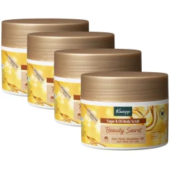 4x Kneipp Sugar & Oil Body Scrub Beauty Secret 220 gr