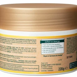 4x Kneipp Sugar & Oil Body Scrub Beauty Secret 220 gr