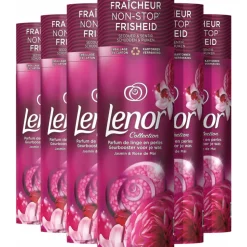 6x Lenor In-Wash Geurbooster Jasmijn & Rose de Mai 19 wasbeurten 235 gr