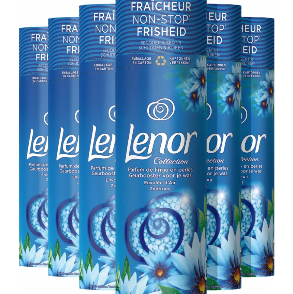 6x Lenor In-Wash Geurbooster Zeebries 19 wasbeurten 235 gr