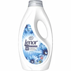 4x Lenor Vloeibaar Wasmiddel Zeebries 20 Wasbeurten 900 ml