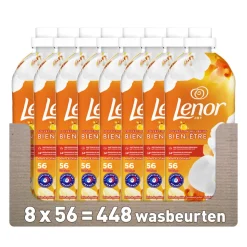 8x Lenor Wasverzachter Amber & Orchidee 56 Wasbeurten 1176 ml