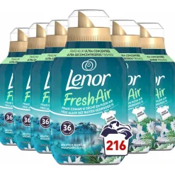 6x Lenor Wasverzachter Fresh Air Noorderlicht 36 Wasbeurten 504 ml