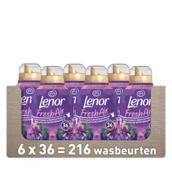 6x Lenor Wasverzachter Fresh Air Maneschijn 36 Wasbeurten 504 ml