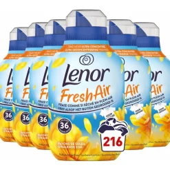 6x Lenor Wasverzachter Fresh Air Zonnestralen 36 Wasbeurten 504 ml