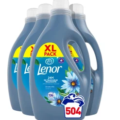 4x Lenor Wasverzachter Zeebries 126 Wasbeurten 2650 ml