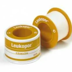2x Leukopor Hechtpleister Soft 5 m x 2,50 cm