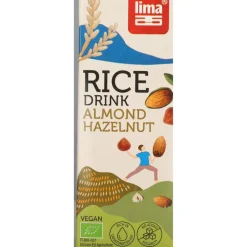 6x Lima Rijstdrink Hazelnoot Amandel 1 liter