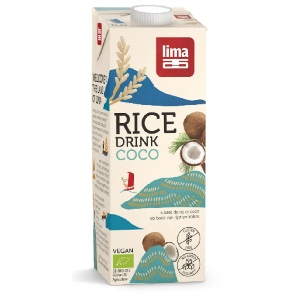8x Lima Rijstdrink Kokos 1 liter