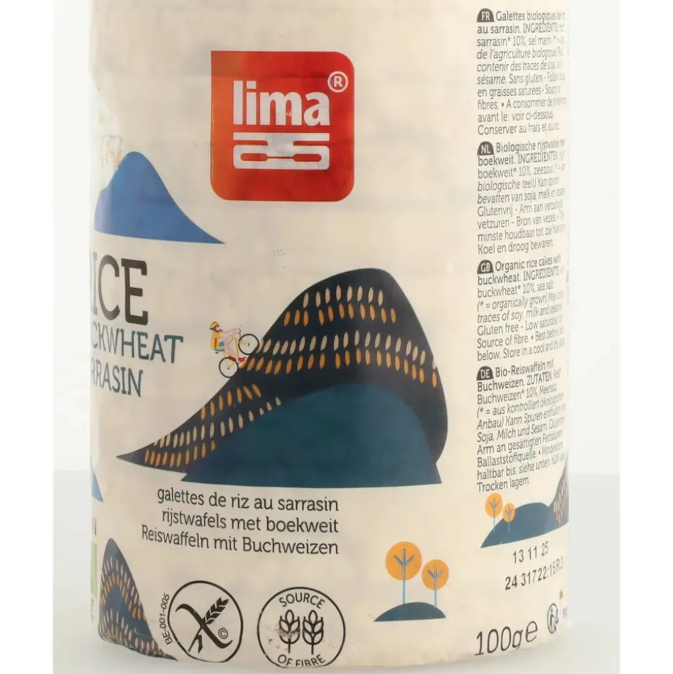 12x Lima Rijstwafels Boekweit 100 gr