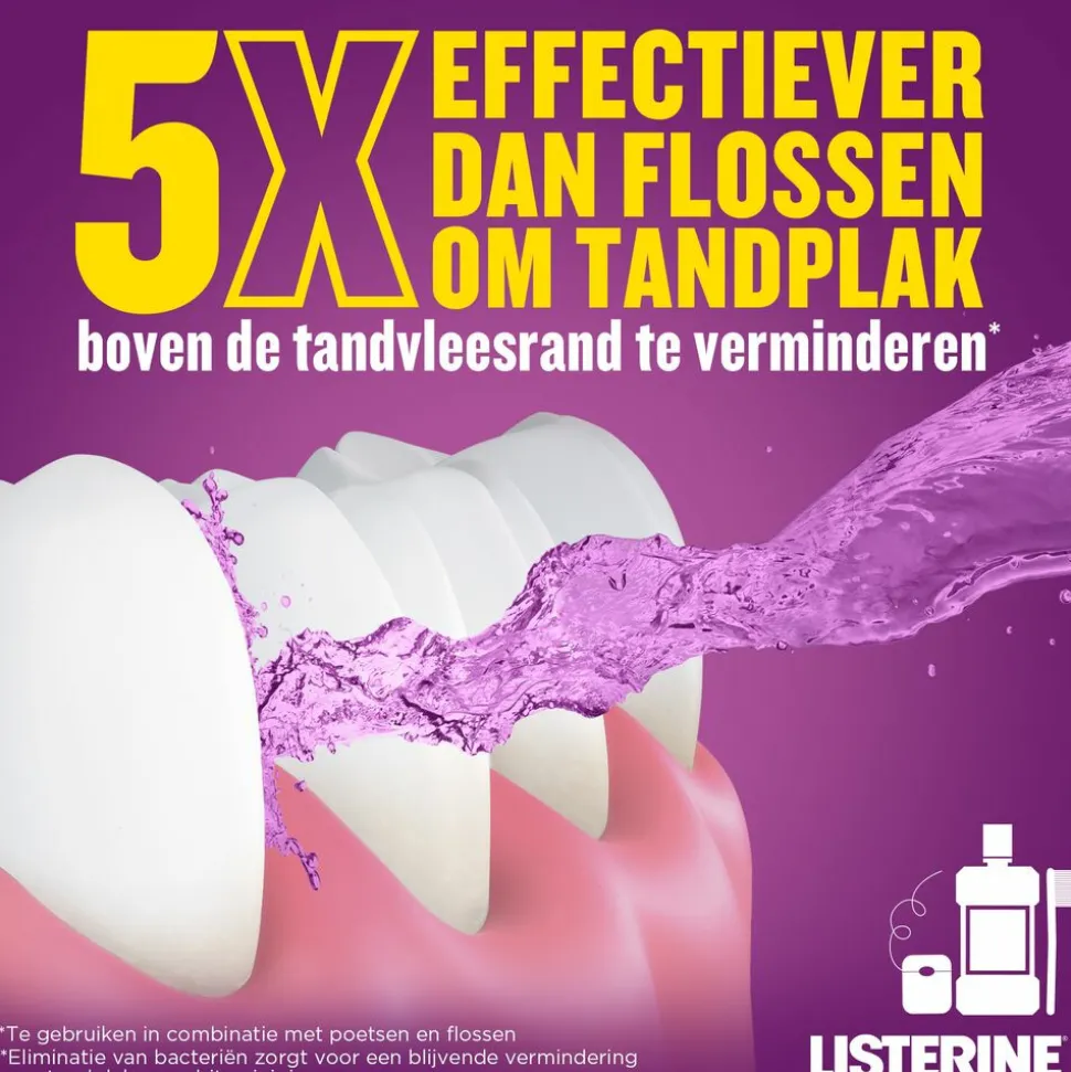 3x Listerine Mondwater Total Care Reisverpakking 95 ml