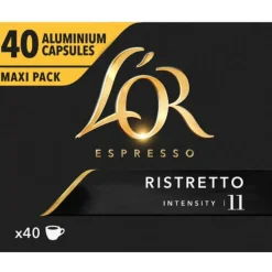 5x L'OR Espresso Koffiecups Ristretto 40 stuks