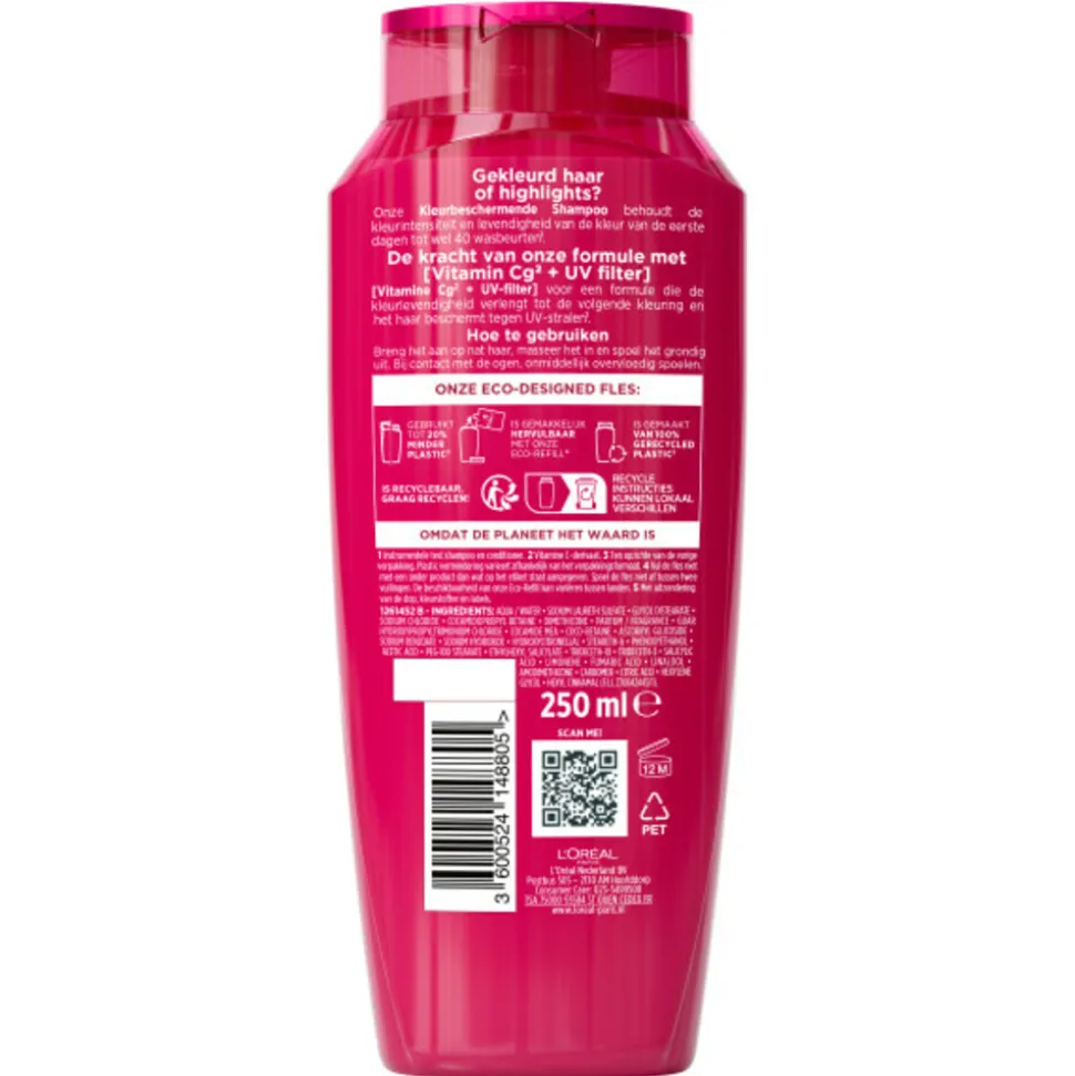6x L'Oréal Elvive Color Vive Shampoo 250 ml