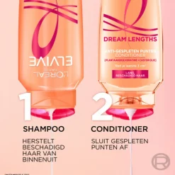6x L'Oréal Elvive Dream Lengths Shampoo 250 ml