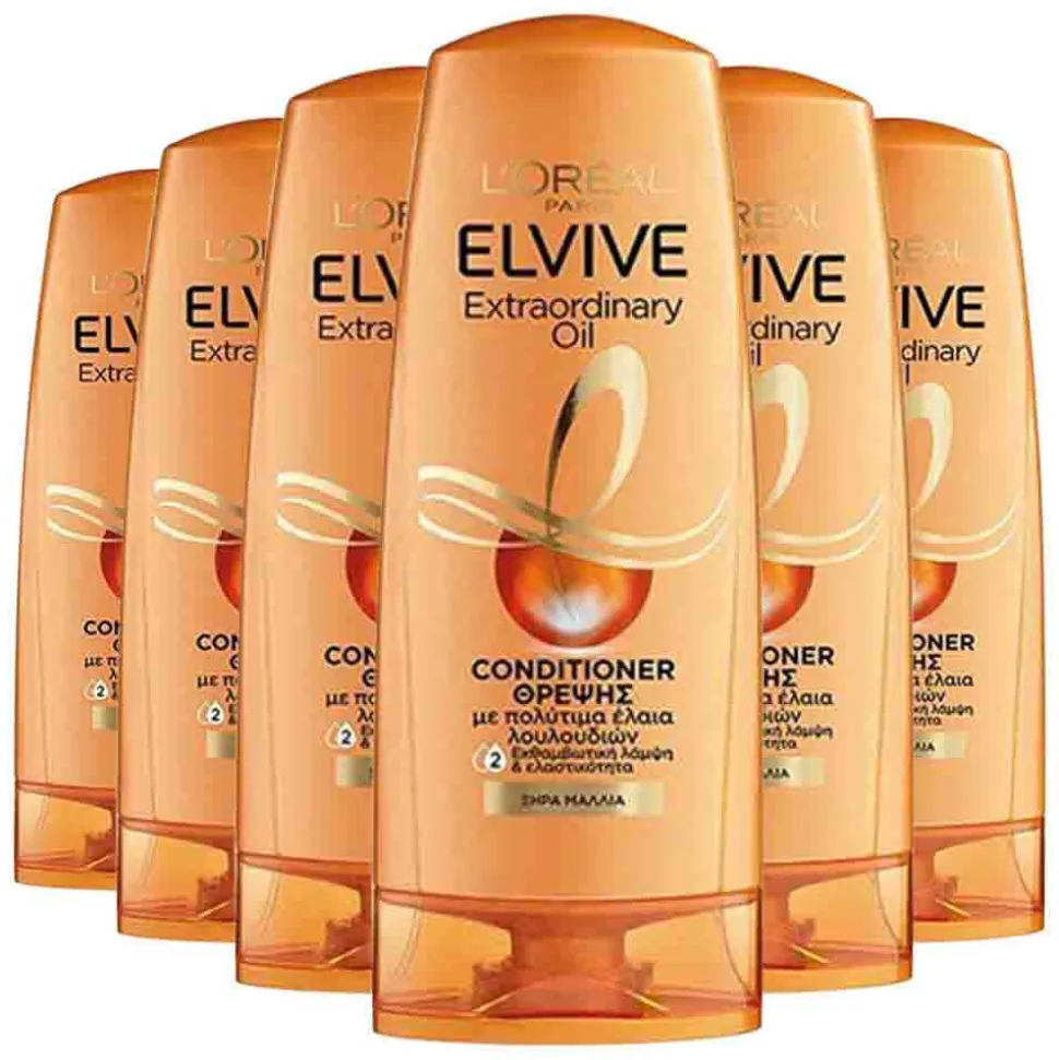 6x L'Oréal Elvive Extraordinary Oil Conditioner 300 ml