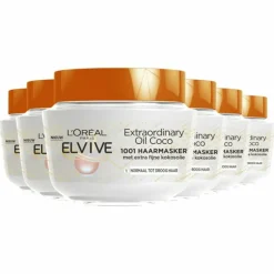 6x L'Oréal Elvive Extraordinary Oil Haarmasker Kokos 300 ml