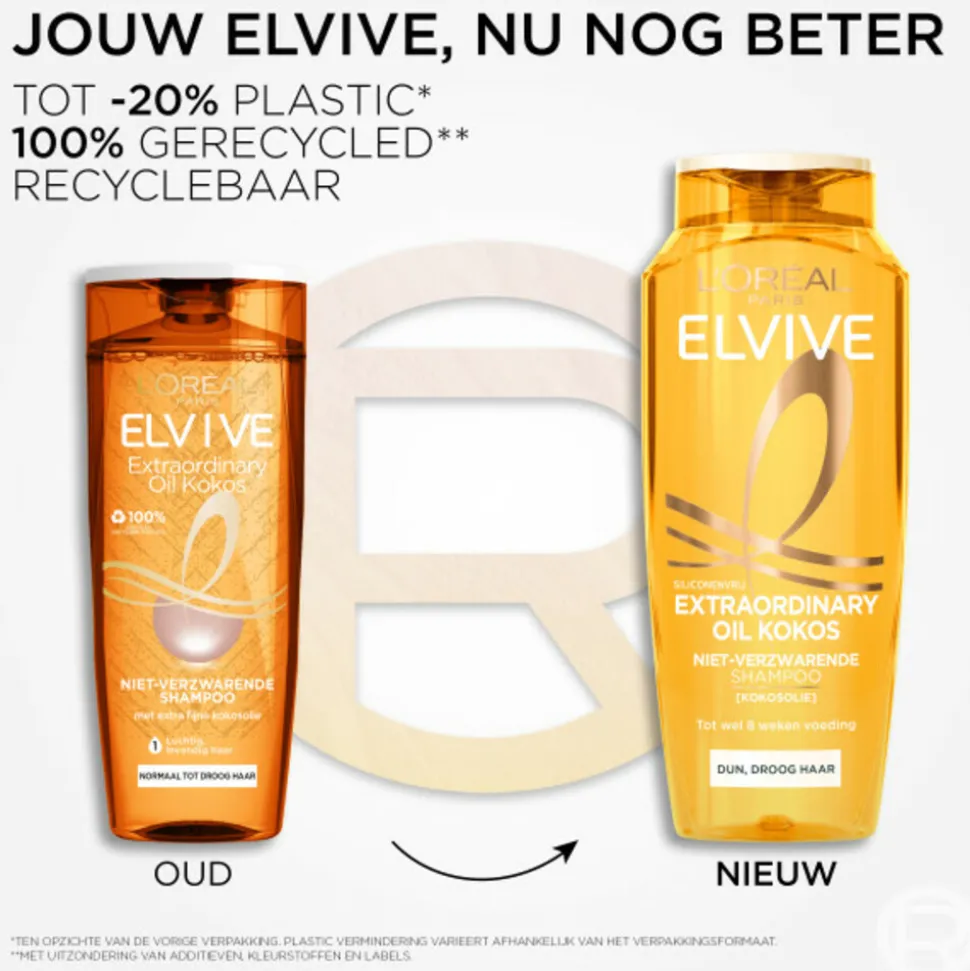 6x L'Oréal Elvive Extraordinary Oil Shampoo Kokos 250 ml