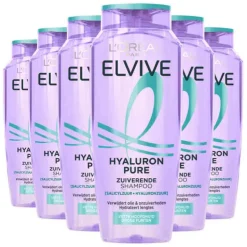 6x L'Oréal Elvive Hyaluron Pure Shampoo 250 ml