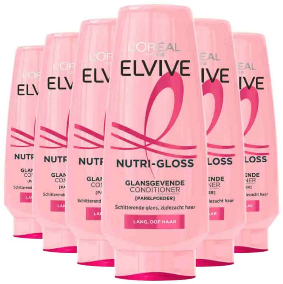 6x L'Oréal Elvive Nutri Gloss Conditioner 200 ml