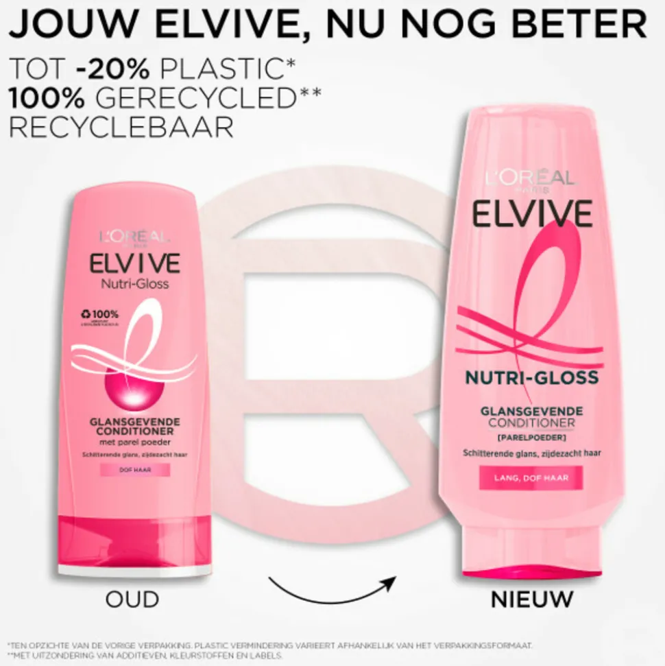 6x L'Oréal Elvive Nutri Gloss Conditioner 200 ml