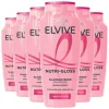 6x L'Oréal Elvive Nutri Gloss Shampoo 250 ml