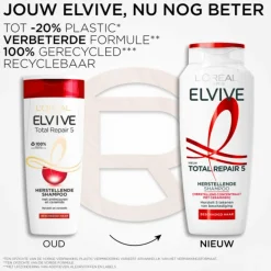 6x L'Oréal Elvive Total Repair 5 Shampoo 250 ml