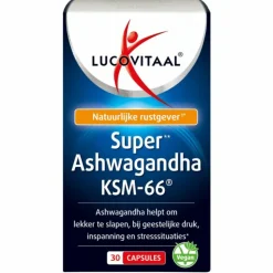 3x Lucovitaal Ashwagandha KSM-66 Super 30 capsules