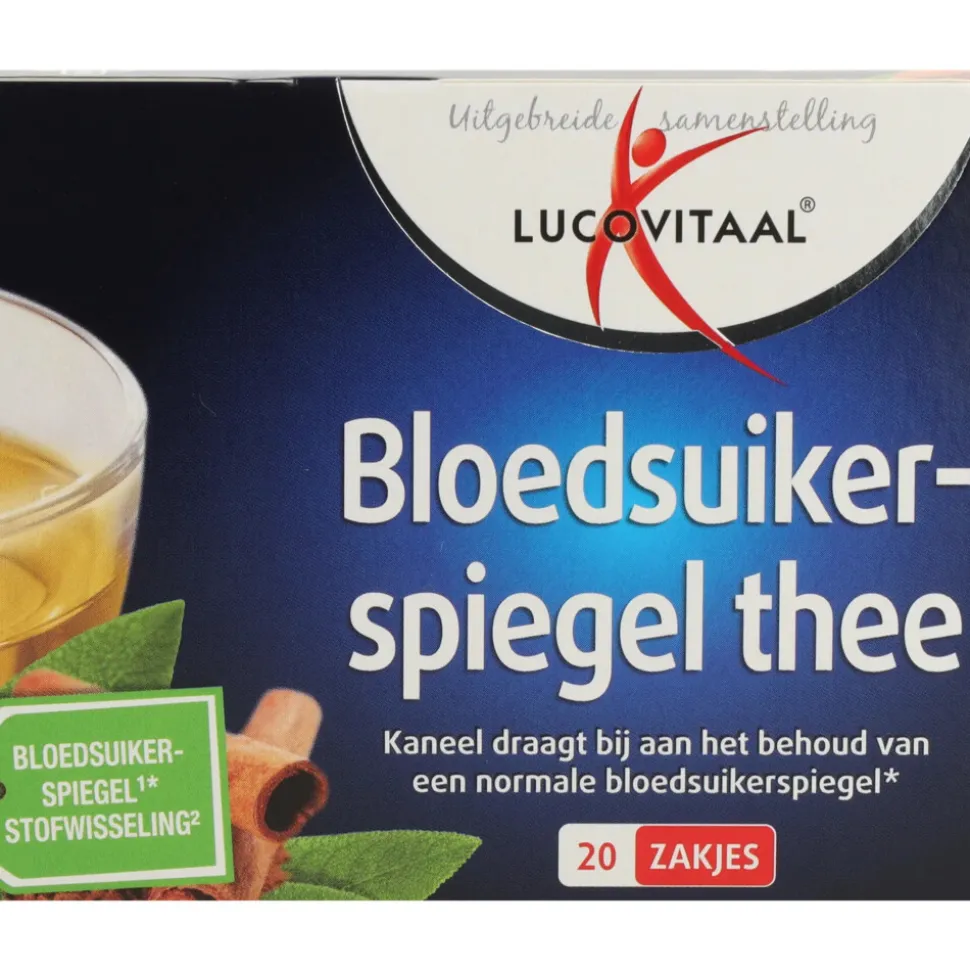 3x Lucovitaal Bloedsuikerspiegel Thee 20 zakjes