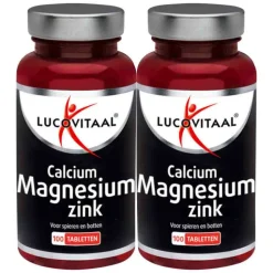 2x Lucovitaal Calcium Magnesium Zink 100 tabletten