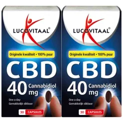 2x Lucovitaal CBD 40 mg capsules 30 capsules