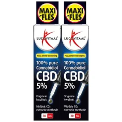 2x Lucovitaal CBD Cannabidiol Olie 5% 30 ml