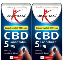 2x Lucovitaal CBD Cannabidiol 5 mg 30 capsules